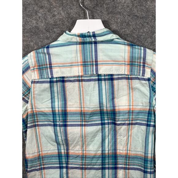 The North Face Womens Roll Tab Long Sleeve Button Shirt in Blue Plaid Size Mediu - Picture 8 of 9